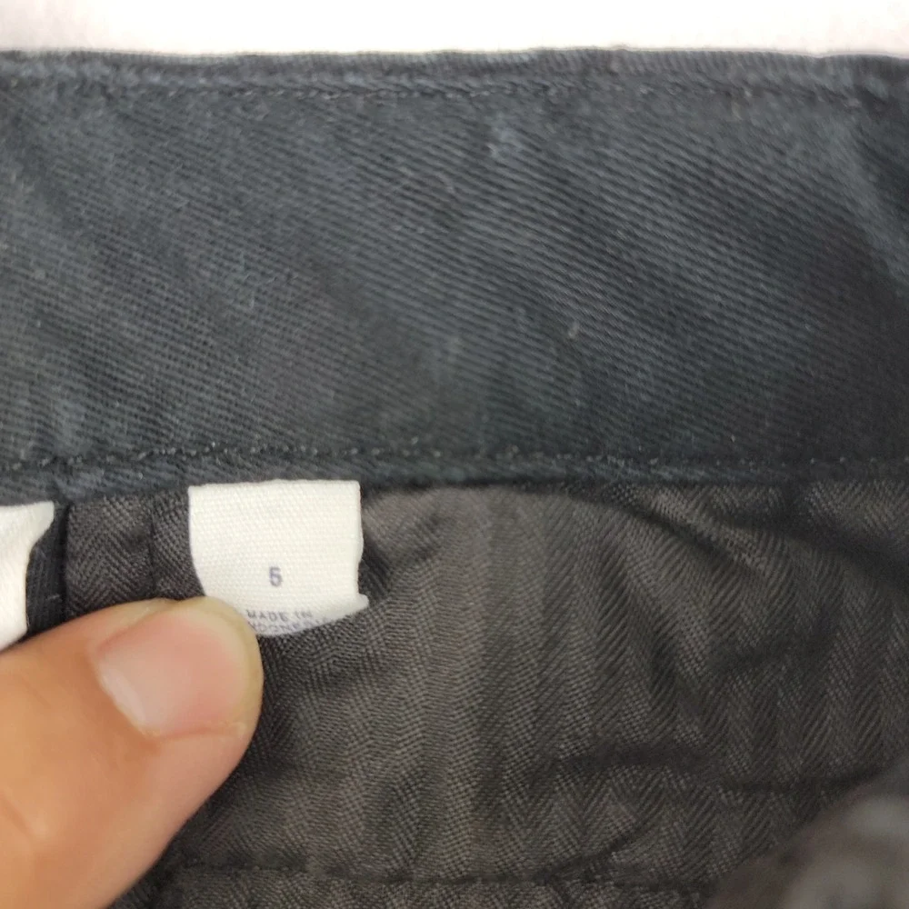 Gap Kids Boys Black Chino Pants Straight Leg Cotton Twill Size 5 SKU 1320